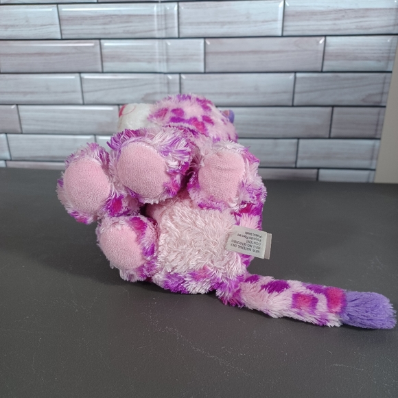 •Ty Inc Beanie Boo Plush Stuffed Animal Glamour-Pink Leopard Medium Length 9in - Picture 8 of 14